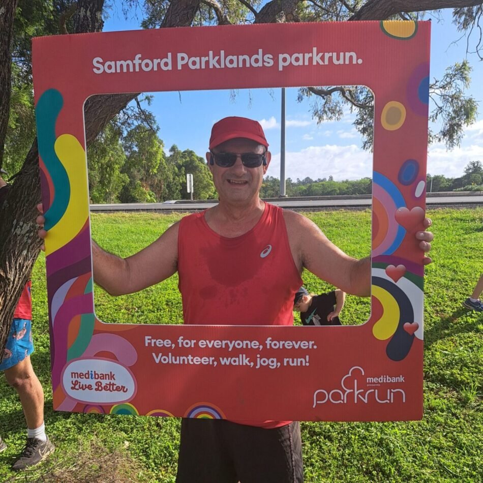 Parkrun a free weekly timed event held every Saturday morning